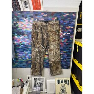 Realtree AP Camo Pants Mens 32x30 Cotton Canvas Hunting Camouflage